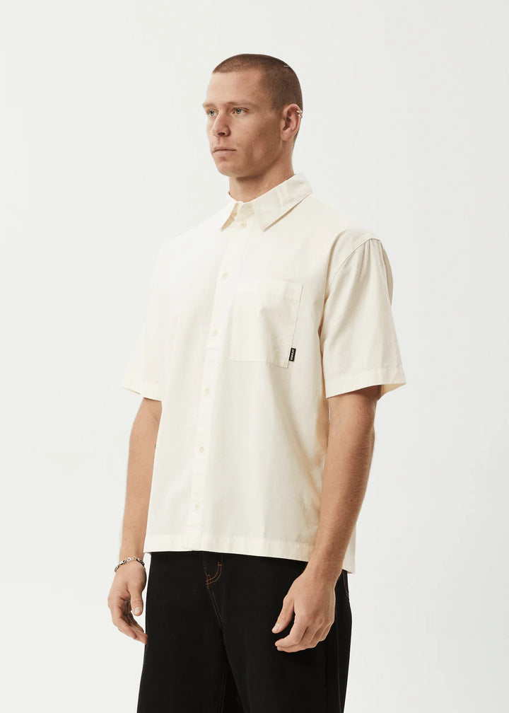 Afends Everyday Short Sleeve Shirt - Off White