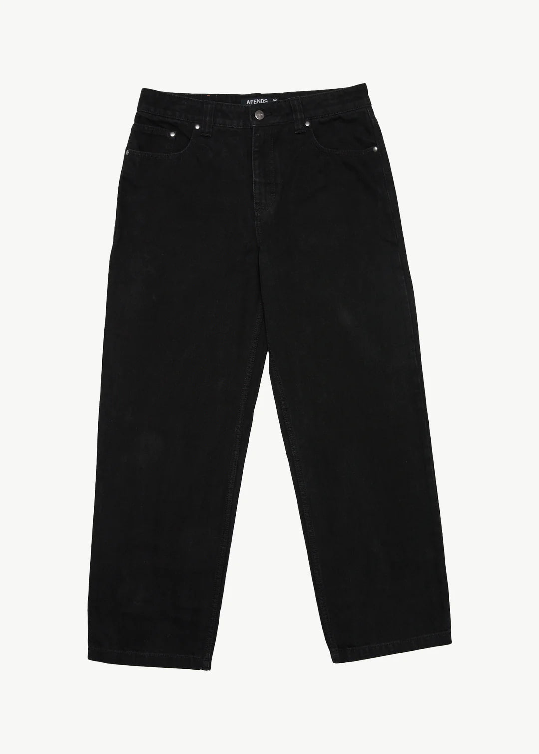 Afends Ninety Twos Denim Relaxed Jean - Washed Black