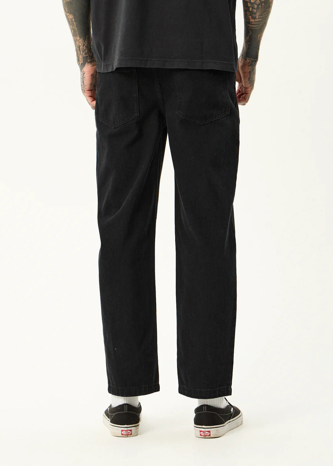 Afends Ninety Twos Denim Relaxed Jean - Washed Black