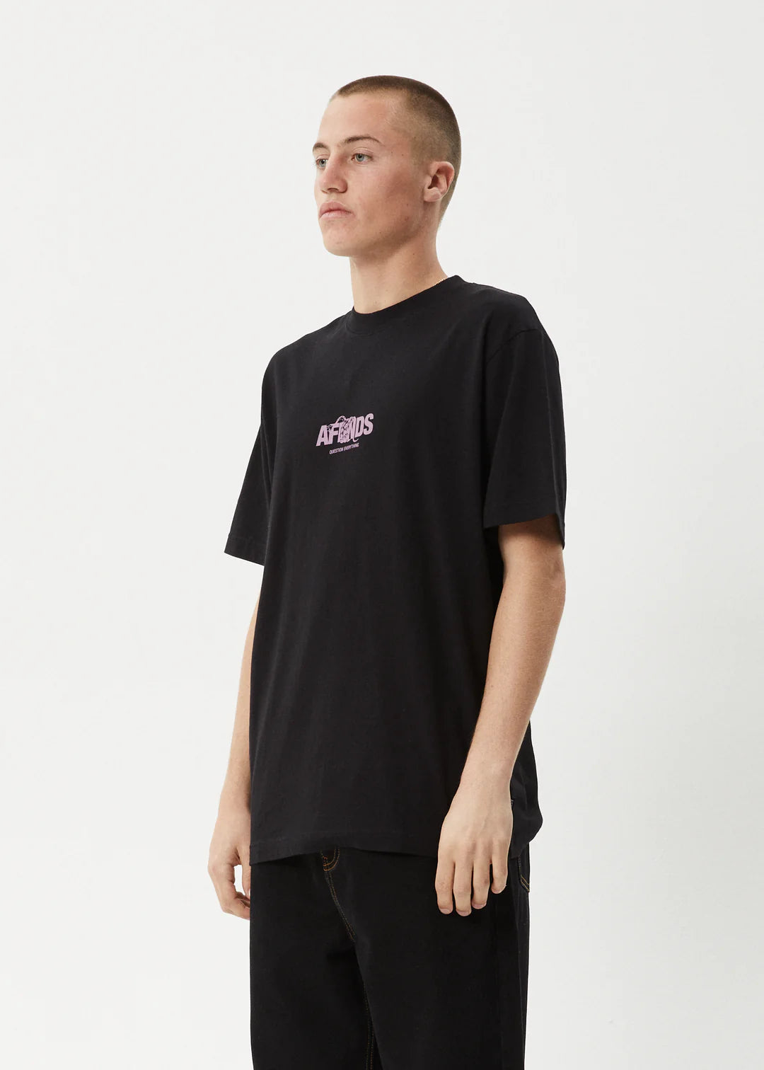 Afends Tread Retro Fit Tee - Black