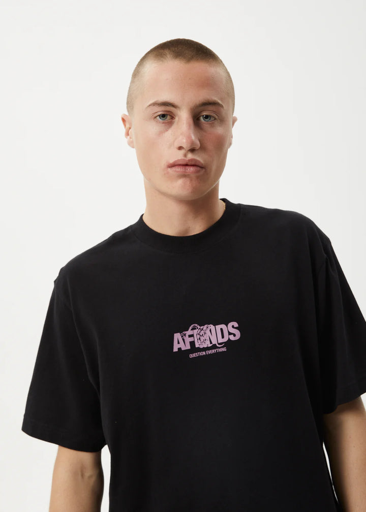 Afends Tread Retro Fit Tee - Black