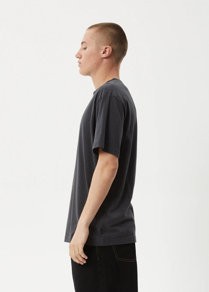 Afends Ember Retro Fit Tee - Charcoal