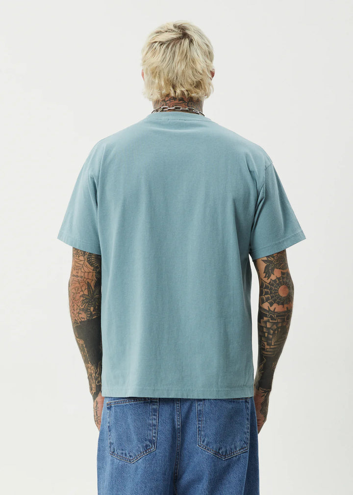 Afends Fast Forward Heavy Weight Boxy Fit Tee - Ocean Spray