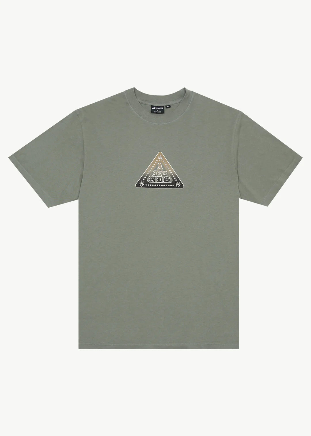 Afends Embossed Recycled Retro Fit Tee - Washed Sycamore