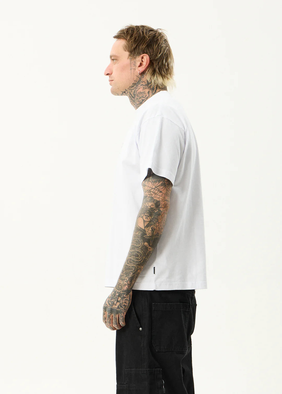 Afends Spinal Recycled Boxy Fit Tee - White