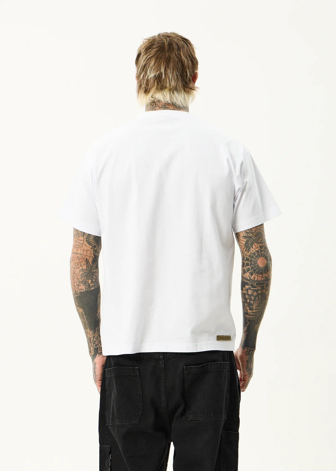 Afends Spinal Recycled Boxy Fit Tee - White