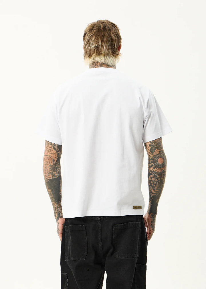 Afends Spinal Recycled Boxy Fit Tee - White