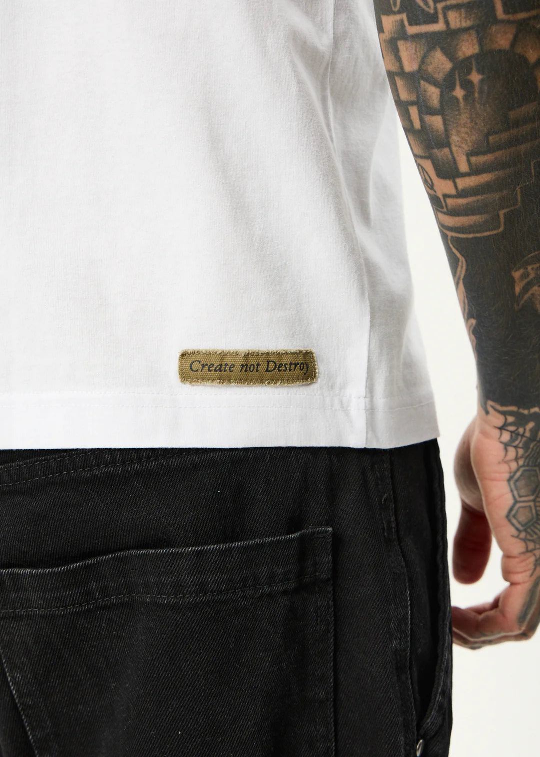 Afends Spinal Recycled Boxy Fit Tee - White