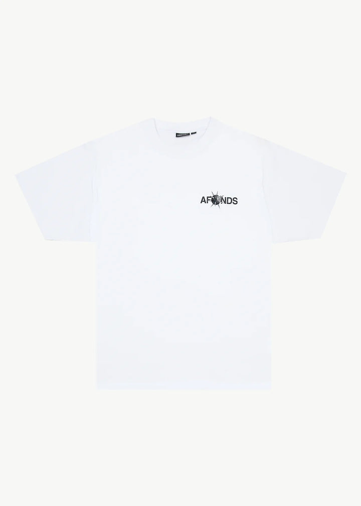 Afends Spiked Recycled Heavyweight Boxy Fit Tee - White