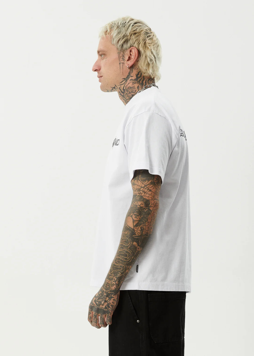 Afends Spiked Recycled Heavyweight Boxy Fit Tee - White