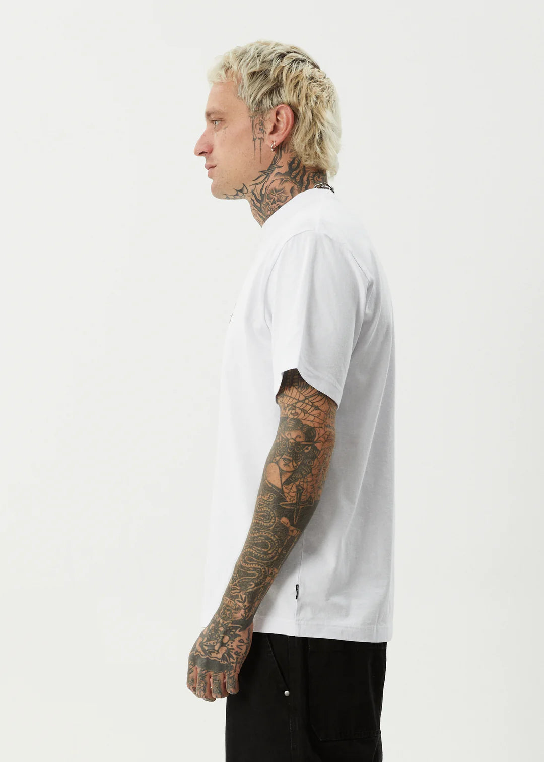 Afends My Tribe Recycled Heavyweight Retro Fit Tee - White