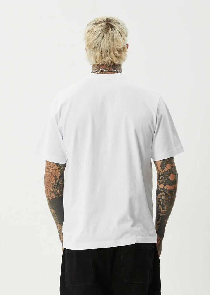 Afends My Tribe Recycled Heavyweight Retro Fit Tee - White