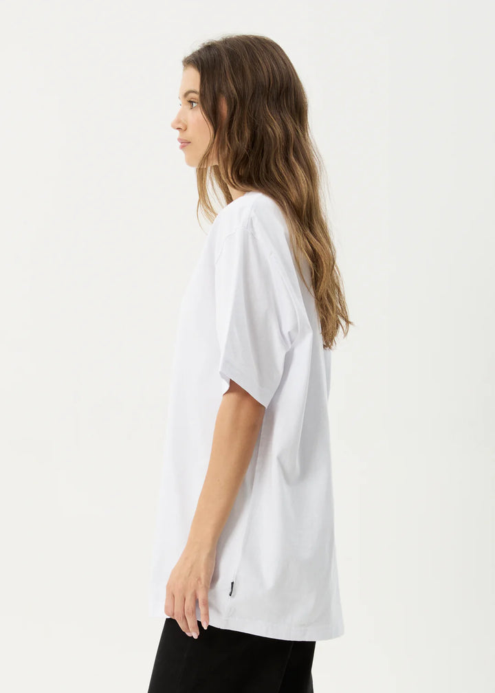 Afends My Tribe Recycled Heavyweight Retro Fit Tee - White