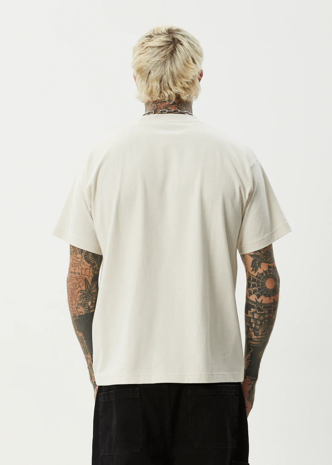 Afends Trayback Recycled Boxy Fit Tee - Moonbeam