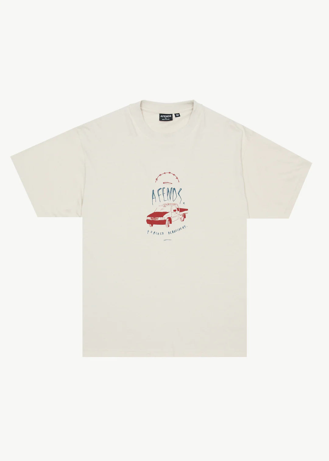 Afends Trayback Recycled Boxy Fit Tee - Moonbeam