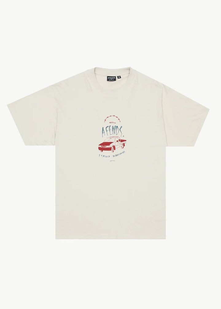 Afends Trayback Recycled Boxy Fit Tee - Moonbeam