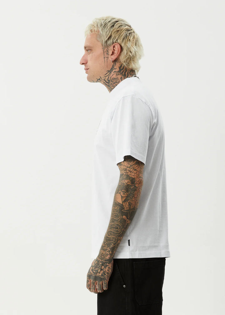 Afends Huffenpuff Recycled Retro Fit Tee - White