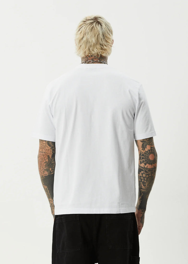 Afends Huffenpuff Recycled Retro Fit Tee - White