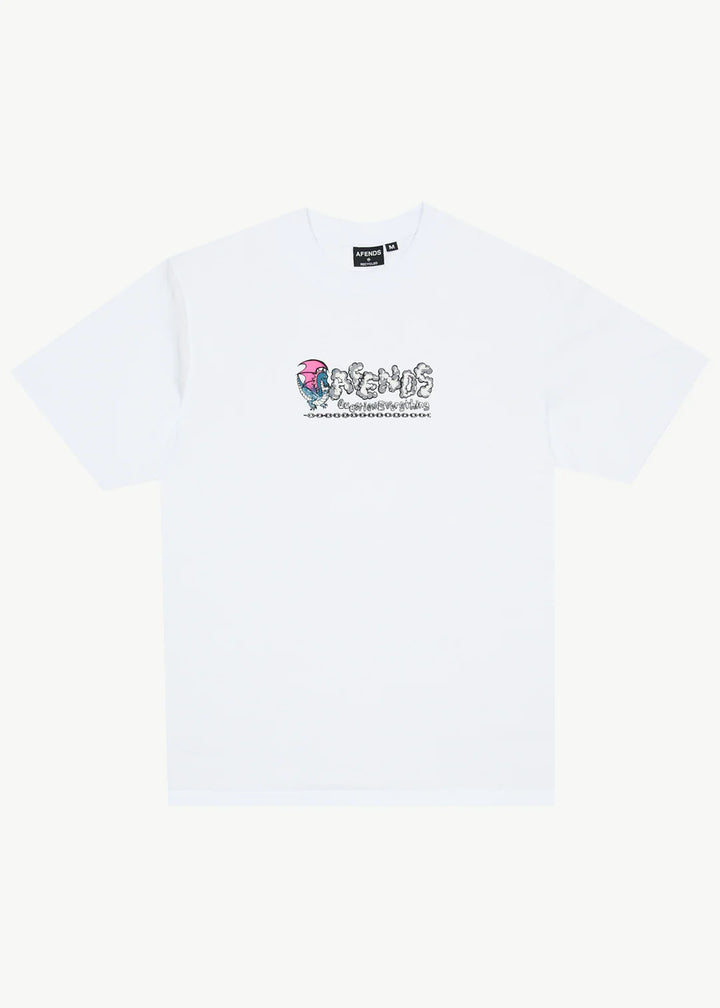 Afends Huffenpuff Recycled Retro Fit Tee - White