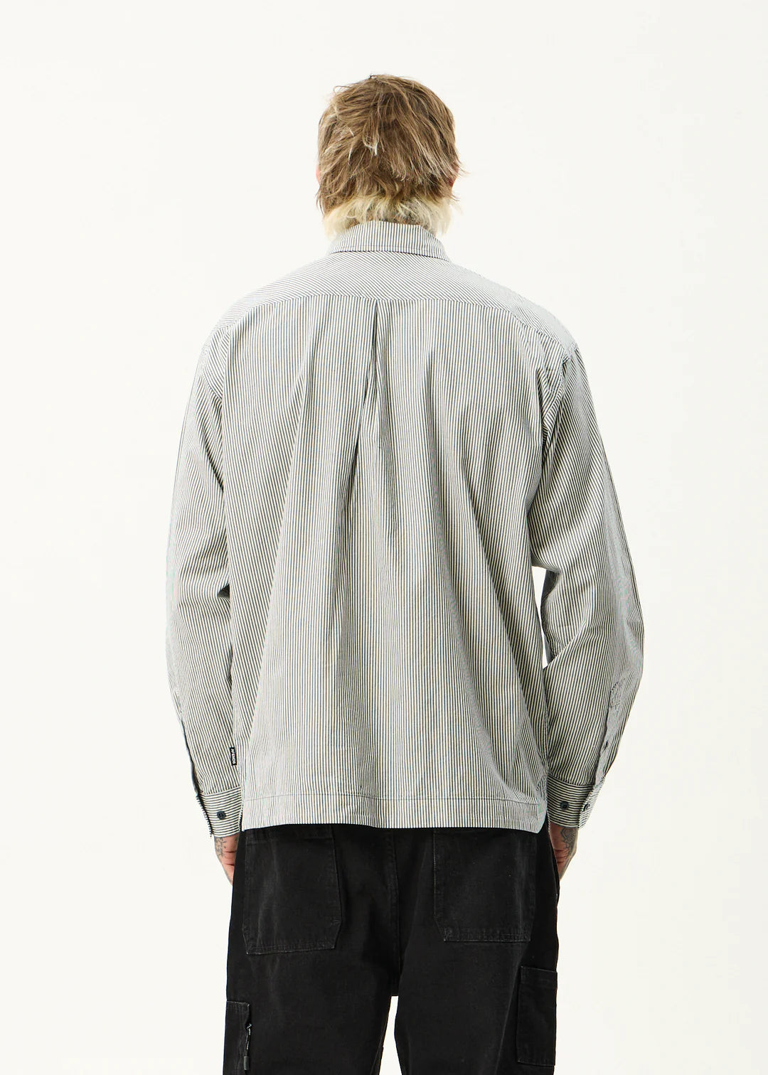Afends Bats Organic Striped Long Sleeve Shirt - Fuel