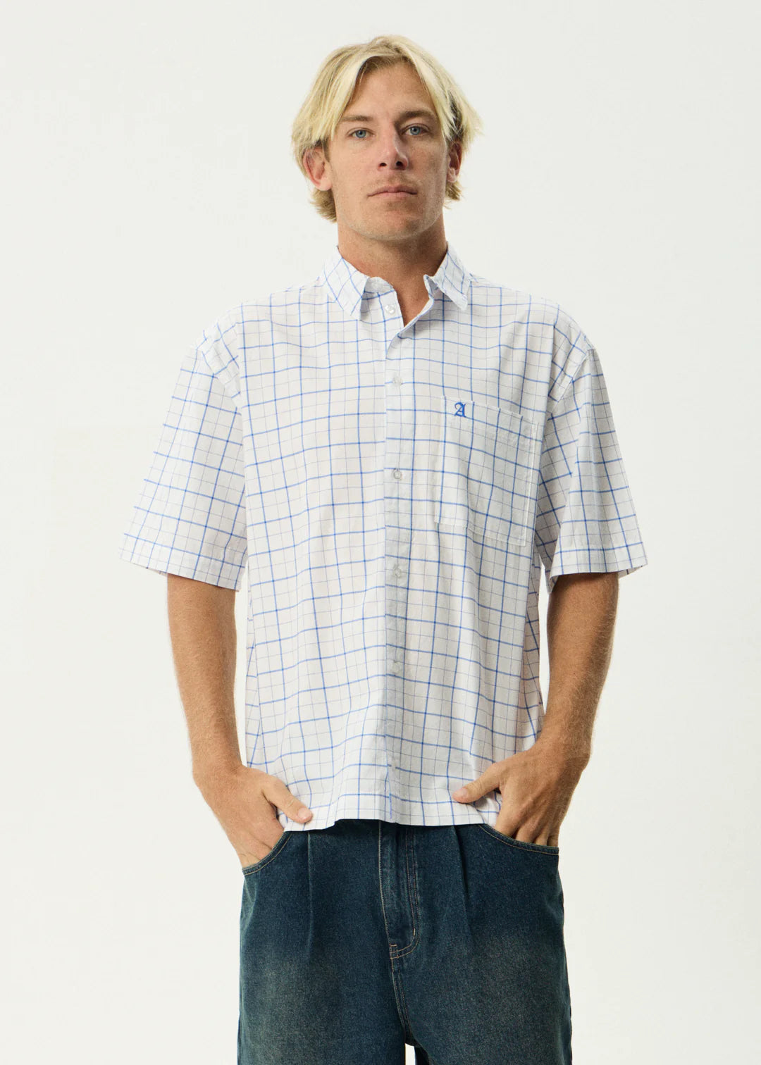 Afends In hale Short Sleeve Shirt-White