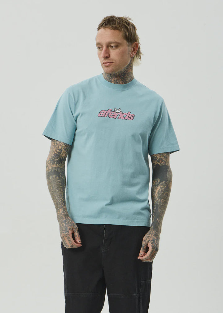 Afends Angel Boy Retro Tee - Washed Overcast