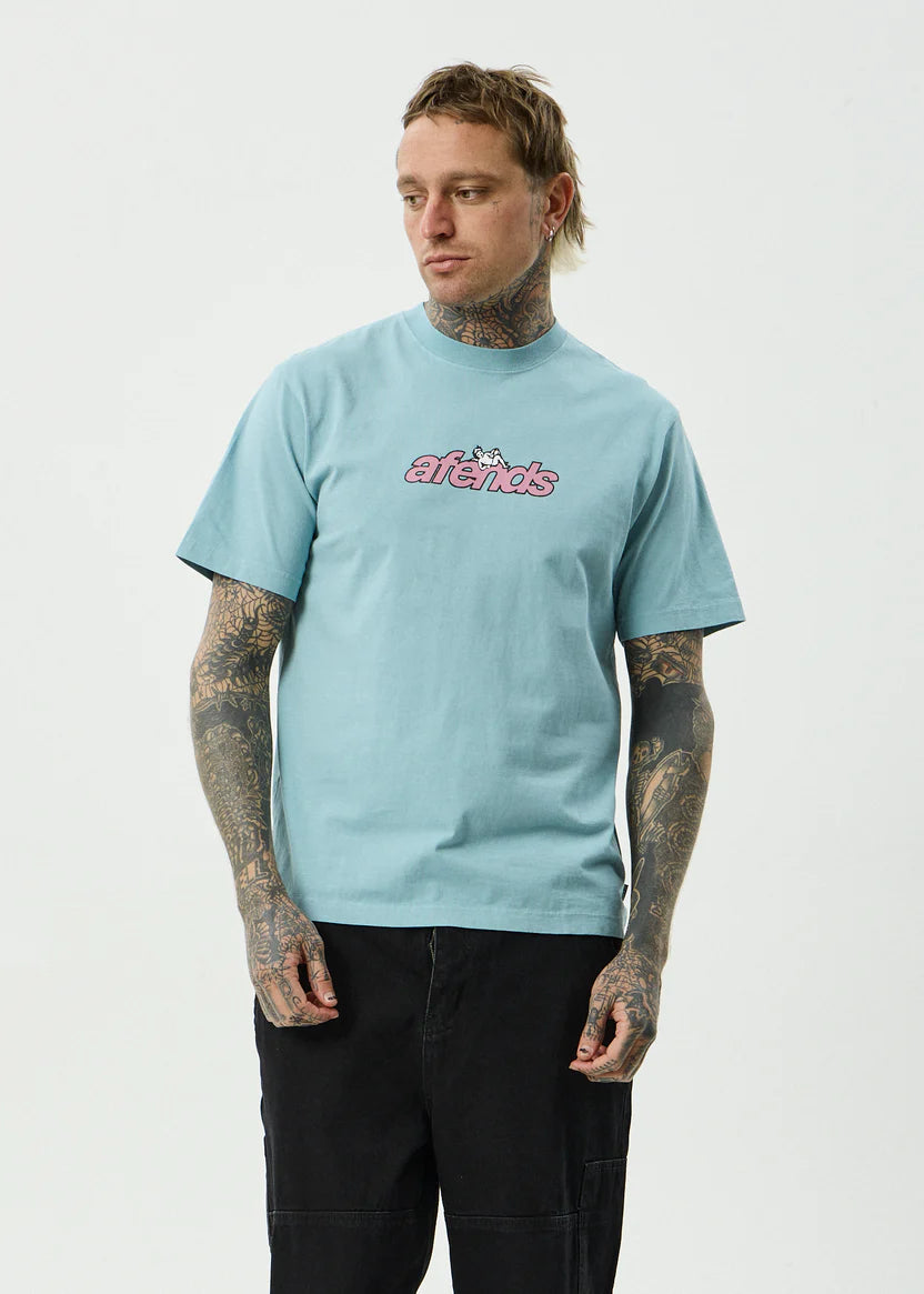 Afends Angel Boy Retro Tee - Washed Overcast