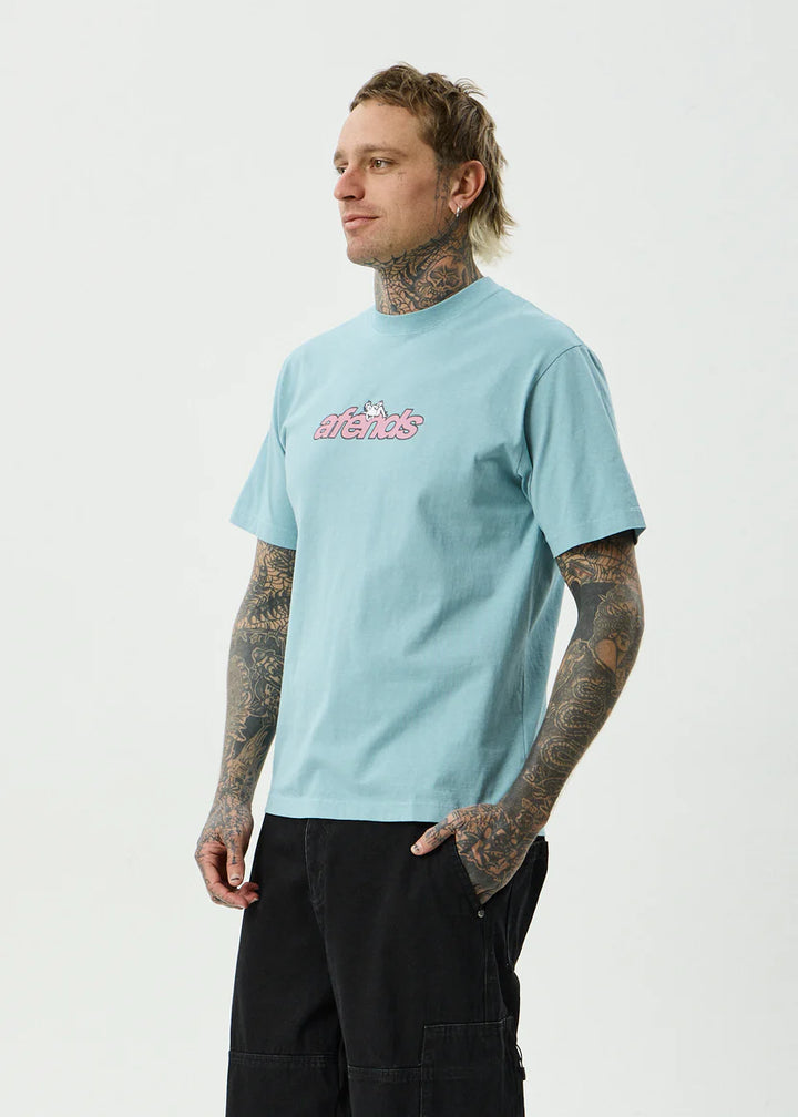 Afends Angel Boy Retro Tee - Washed Overcast