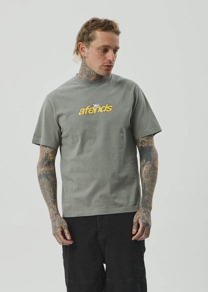 Afends Angel Boy Retro Tee - Washed Sycamore
