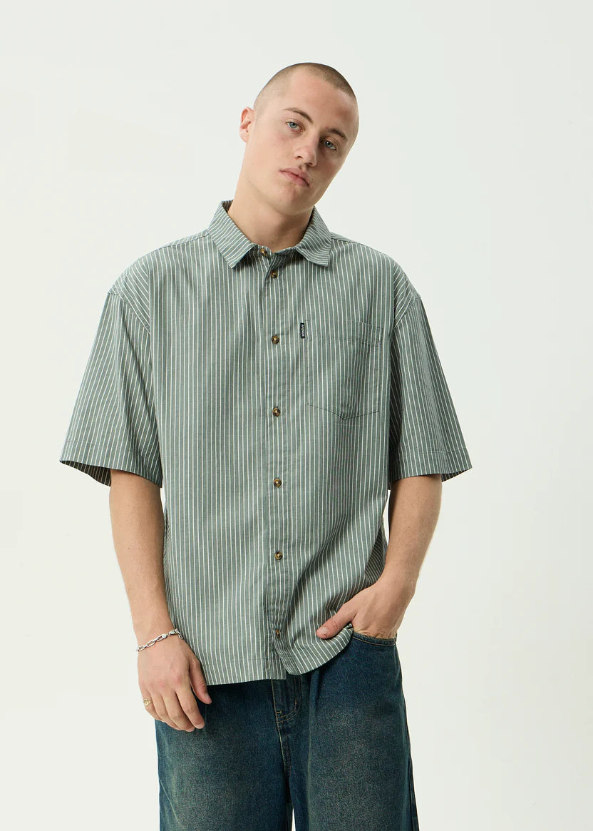 Afends Pinned Short Sleeve Shirt - Sycamore