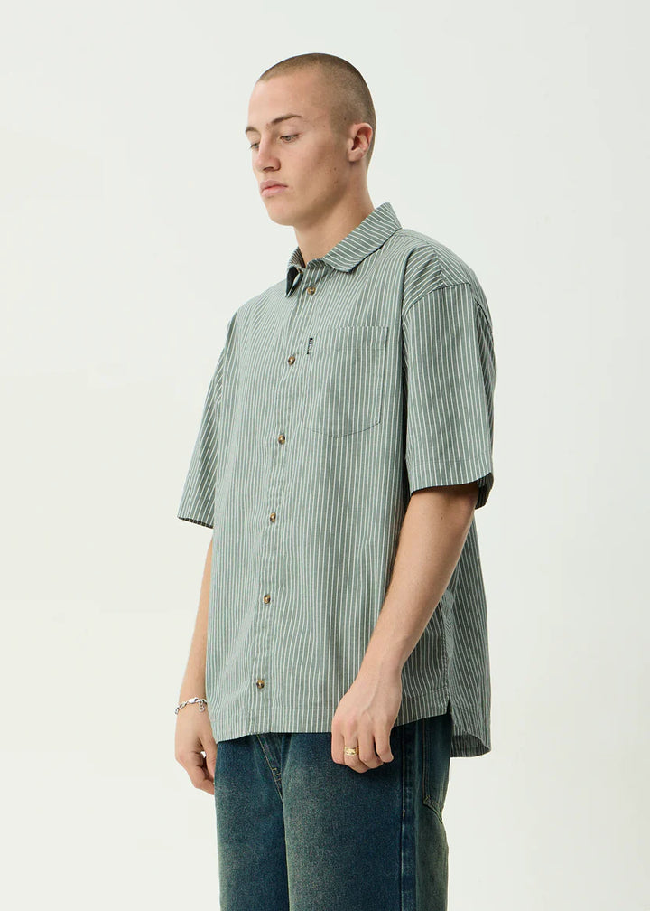Afends Pinned Short Sleeve Shirt - Sycamore