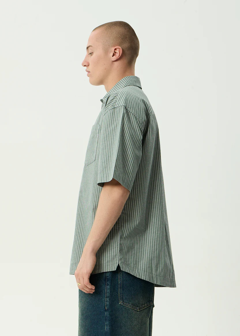 Afends Pinned Short Sleeve Shirt - Sycamore