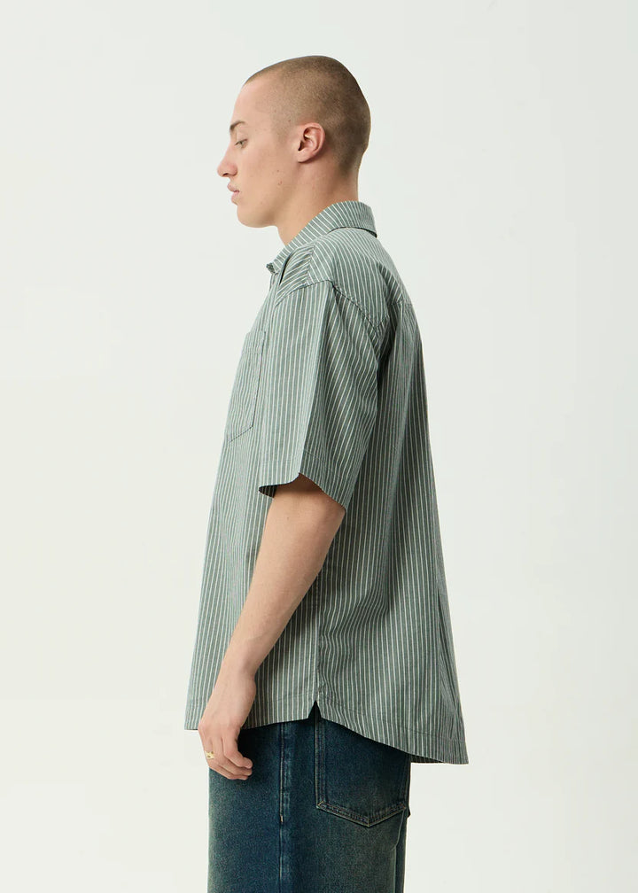 Afends Pinned Short Sleeve Shirt - Sycamore