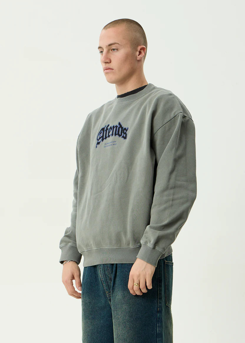 Afends Home Crew Neck - Washed Sycamore