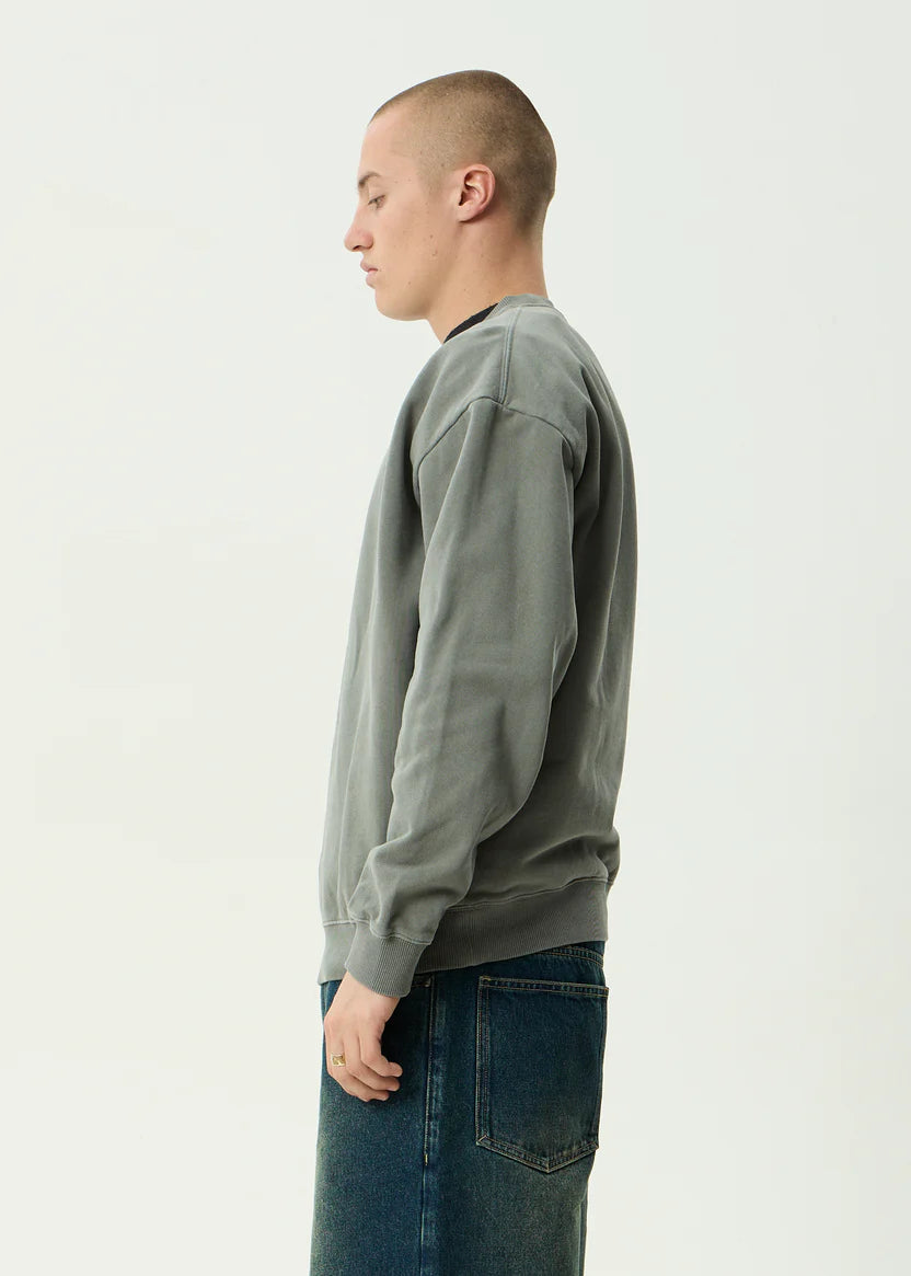 Afends Home Crew Neck - Washed Sycamore