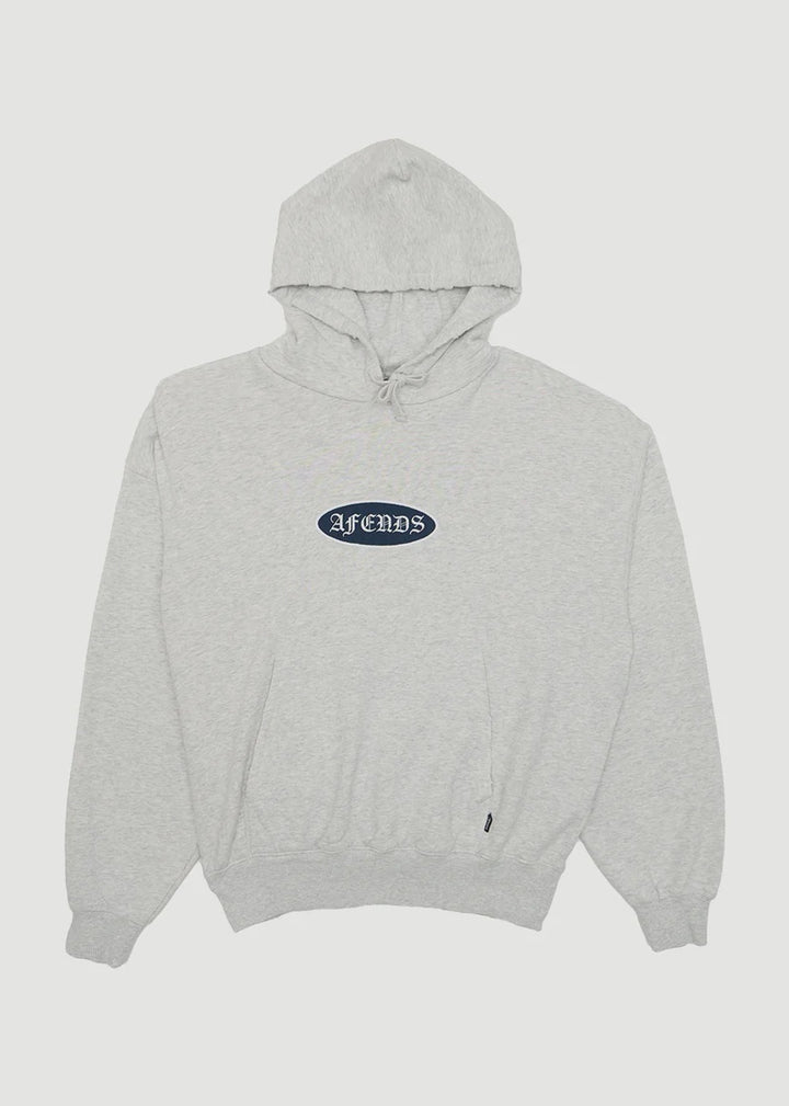 Afends Supply Pull On Hood - Grey Marle