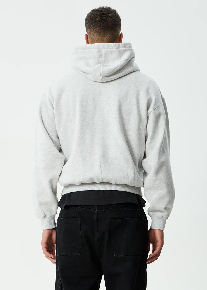 Afends Supply Pull On Hood - Grey Marle