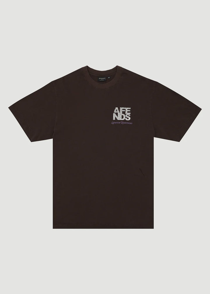 Afends Funnel Retro Tee - Washed Coffee