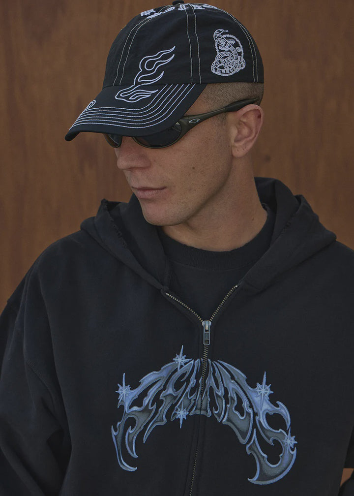 Afends Motor Six Panel Cap - Black