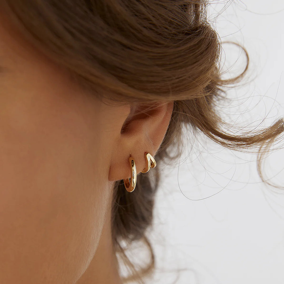 Arms Of Eve Jett Gold Hoop Earrings