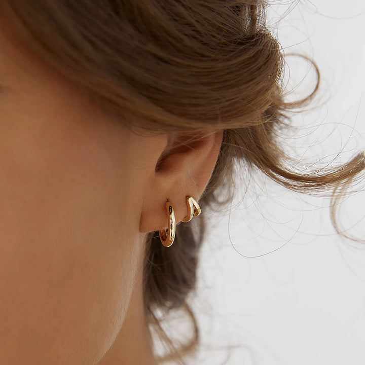 Arms Of Eve Jett Gold Hoop Earrings