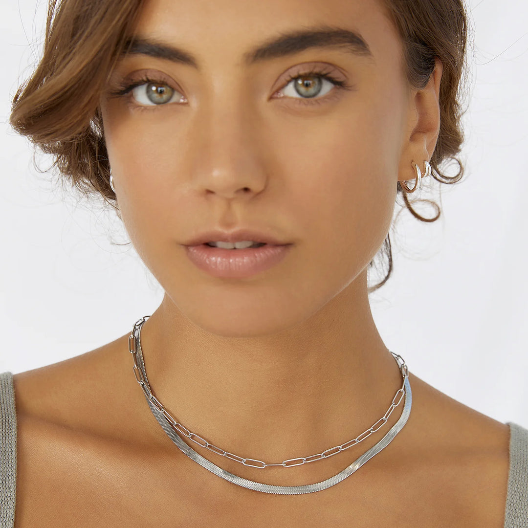 Arms Of Eve Valencia Silver Stacking Chain - Short