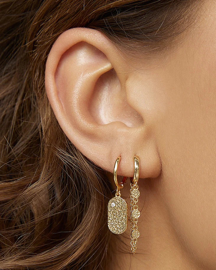 Arms Of Eve Paloma Gold Huggie Earrings