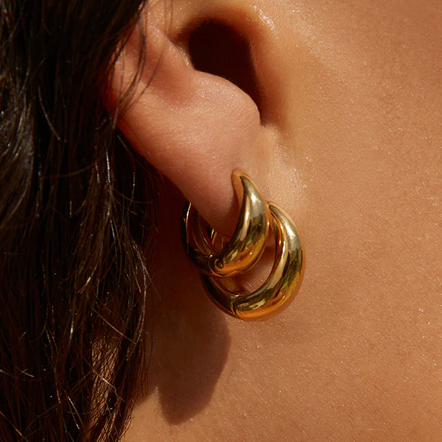 Arms Of Eve Max Gold Earrings - Maxi 16mm