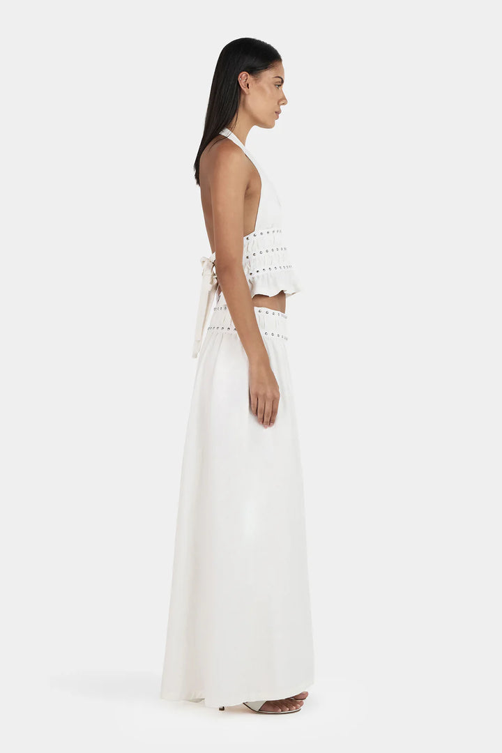 Ownley Mavis Studded Top-Ivory