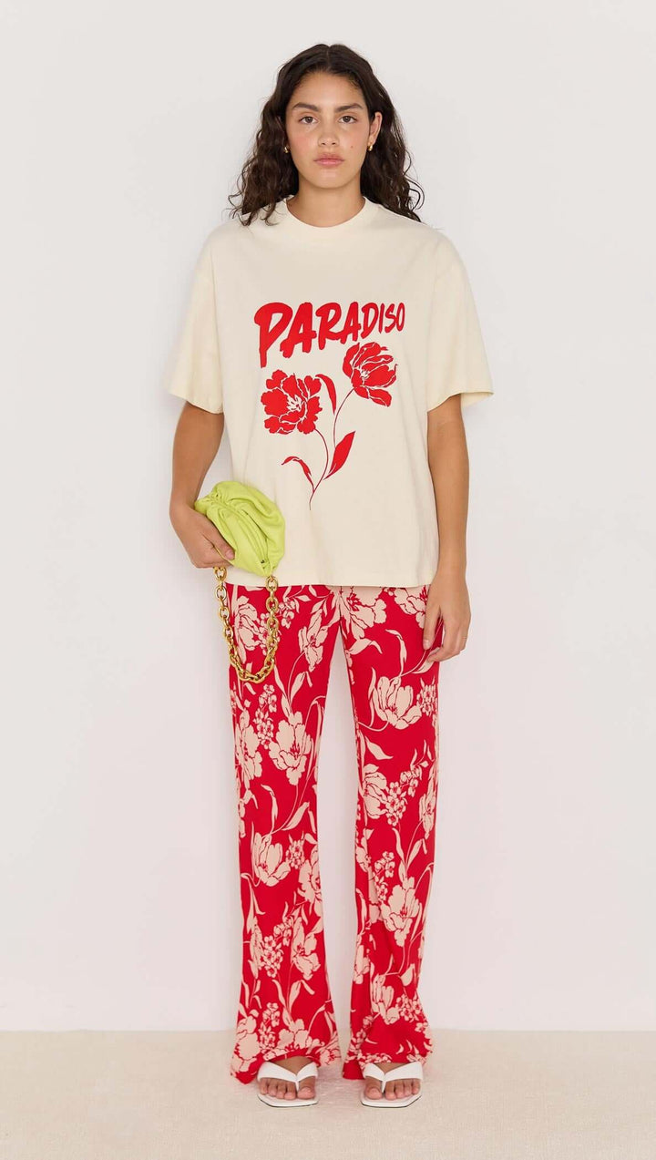 MinkPink Paradiso Oversize Tee - Cream