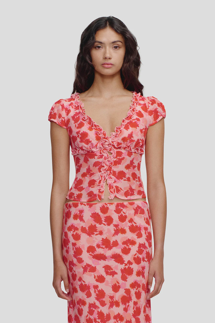 Ownley Mika Top - Strawberry Fields