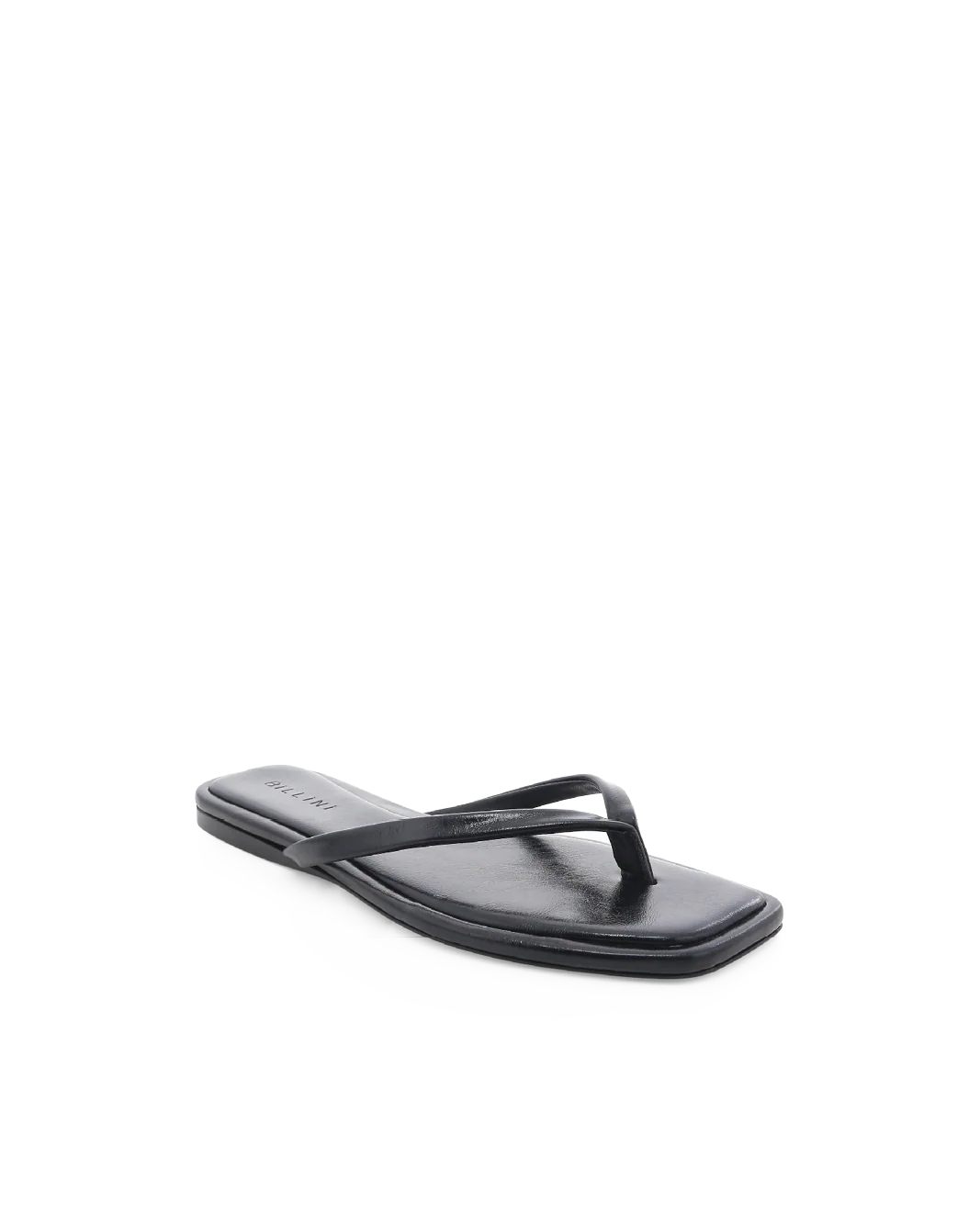 Billini Millicent Thong Slide-Black Shine