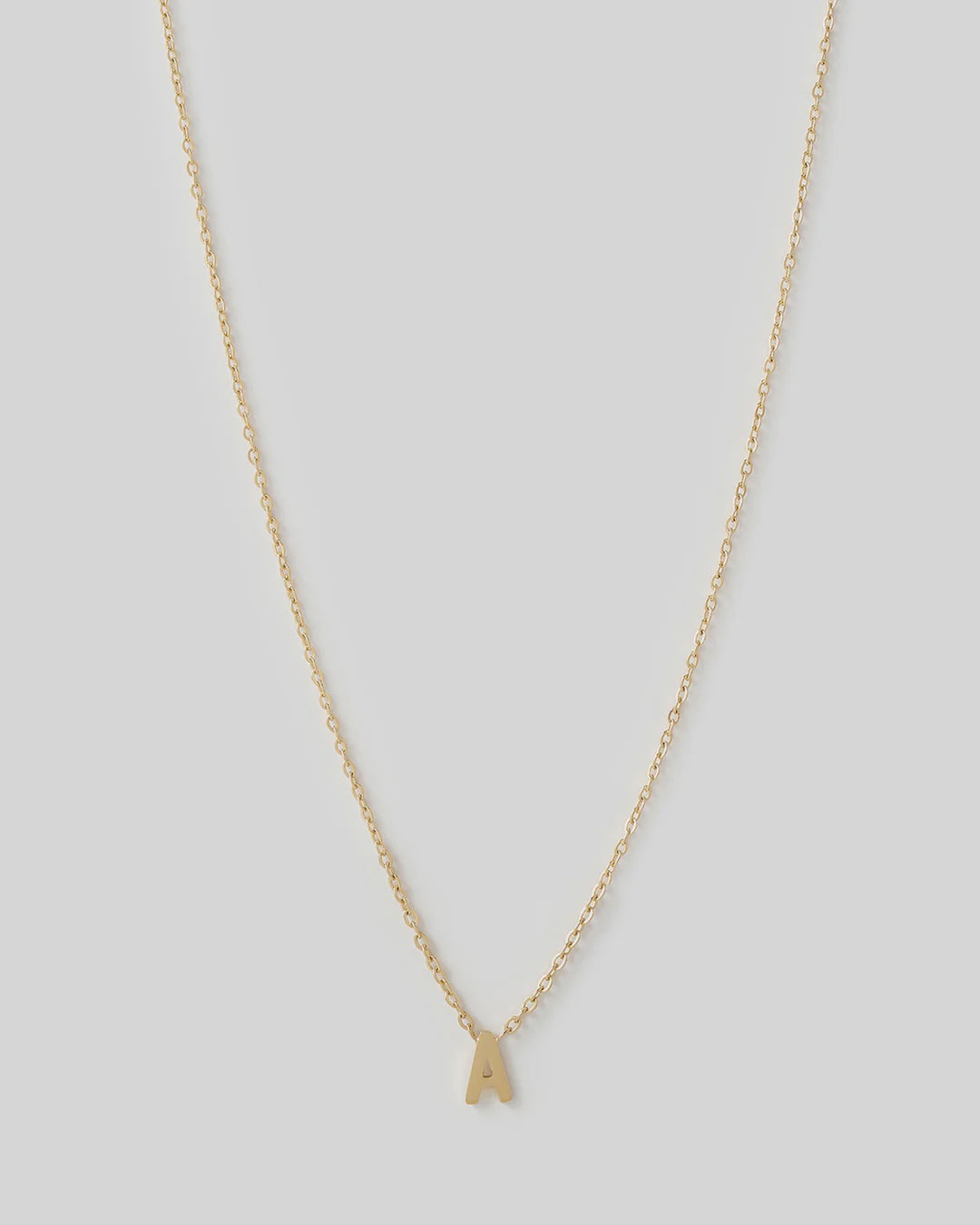 Arms Of Eve Mini Initial Gold Necklace - A