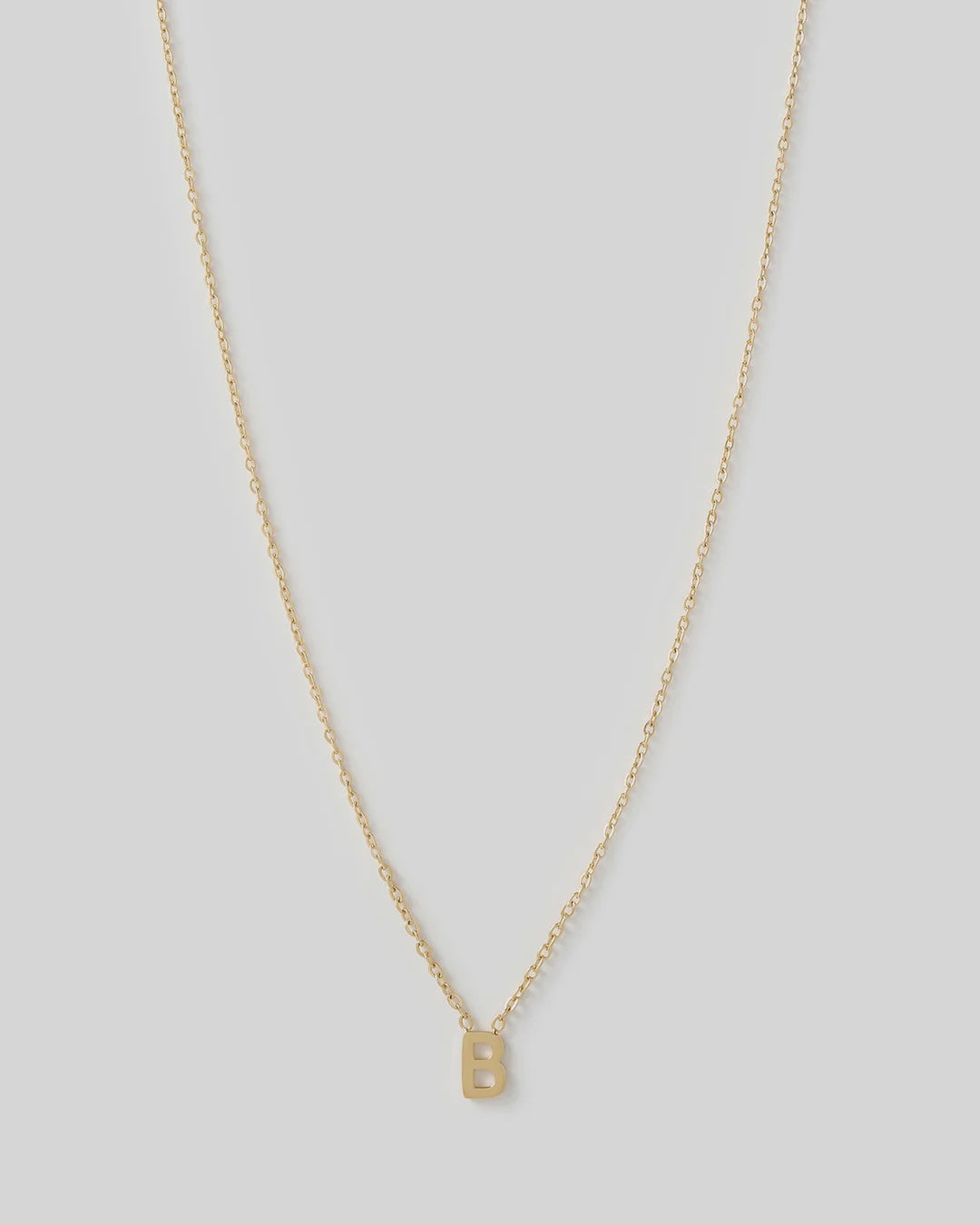 Arms Of Eve Mini Initial Gold Necklace - B